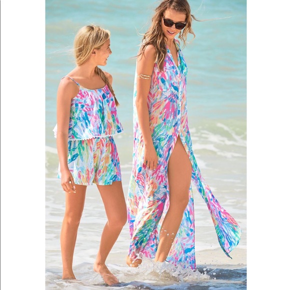 Lilly Pulitzer Dresses & Skirts - NWT Lilly Pulitzer Ezra Maxi Dress Pink Sparkling